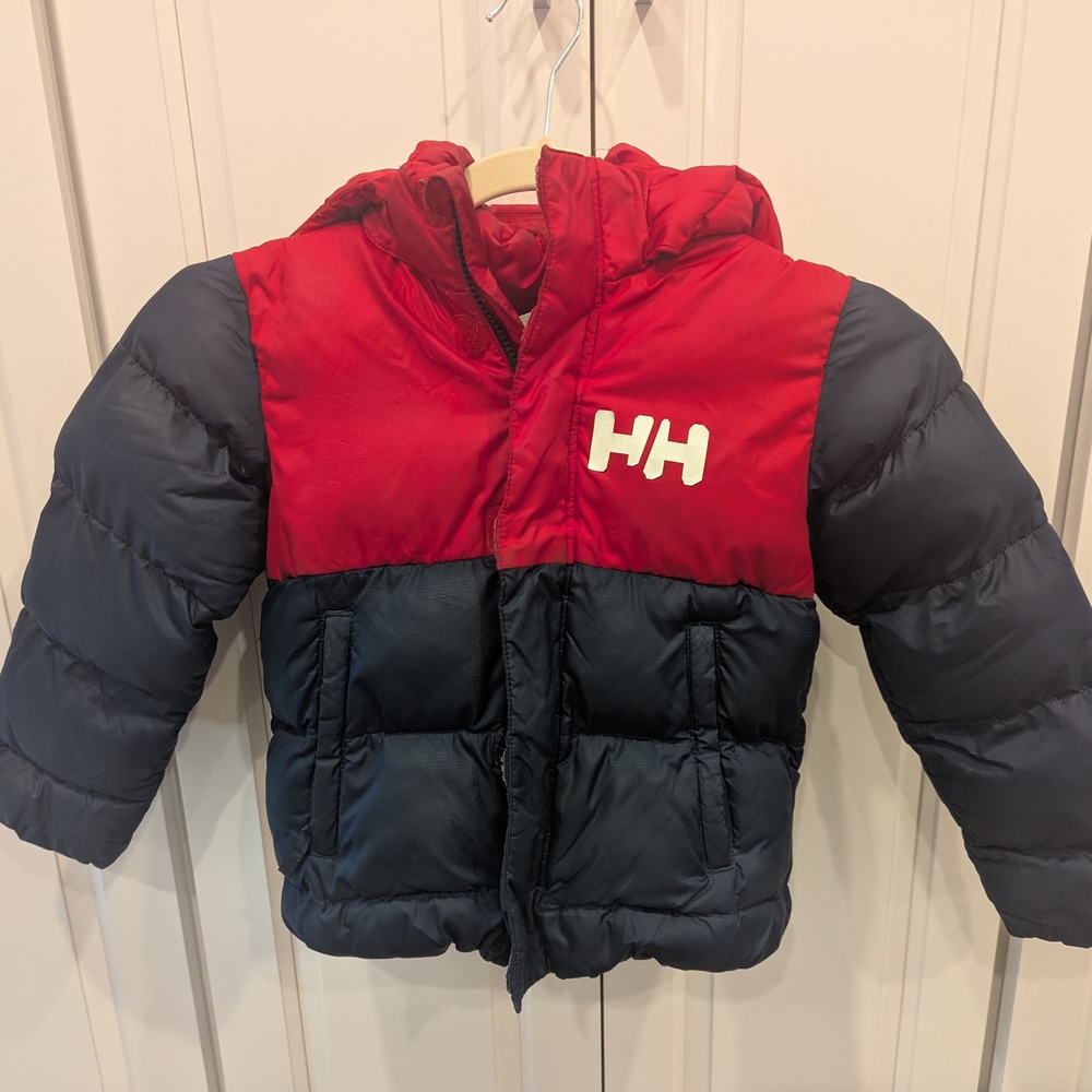 Helly Hansen Red and Black Puffer Jacket